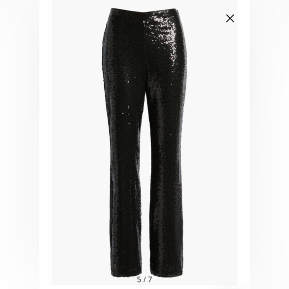 Open Edit Black Sequin Flare Pants - Size Small - Picture 5 of 16
